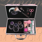 15*13*2.5 cm mini outil de cils de maquillage cosmétique coréen rose, outils de coupe de cils professionnels